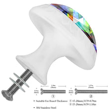 Maniglie per cassetti Manopole per cassetti Manopole rotonde Confezione da 4 per armadietto, cassetti, cassettiere, cassettiere ecc - Fatto fuori illusione ottica