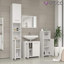 Vicco Mobiletto Bagno Medio Kiko Armadietto Bagno Bianco