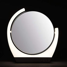 Specchio cosmetico con luce a LED, specchio da trucco con luce a LED, girevole a 360°, in ABS