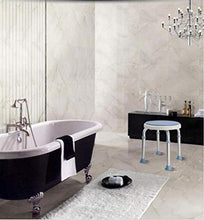 Household Lega di Alluminio Regolabile in Altezza del Sedile Piastra Girevole Vasca da Bagno Doccia Sgabello for Le Donne Incinte Anziani