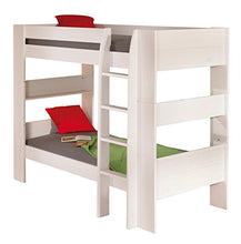 Inter Link Letto Castello in Pino Massiccio Verniciato, Bianco