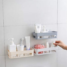 Mensola da bagno da cucina Supporto da parete per il bagno a doppia ventosa a ventosa per doccia