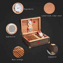 SMEJS Umidificatore con igrometro e umidificatore - termostatica Cigar Humidor con umidificatore e igrometro