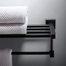 DKEE Portasciugamani Nero in Rame Nordico Retro Semplice Pacchetto da Bagno Portasciugamani in Metallo con Portasalviette