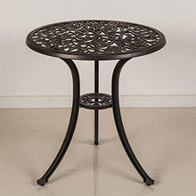 CGBF-Set Bistrot da Esterno,Set per Terrazza da Giardino in Alluminio Pressofuso,2 Sedie e Tavolo