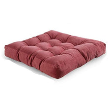 LIUDADA Cuscino per sedia da esterni, cuscino per interni Tatami morbido per sedia da giardino, 55 × 55 cm (rosso)
