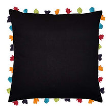 Pirate Black Cushion Cover with Colorful Tassels (5 PCS 24 x 24â)