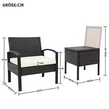 Set Mobili da Giardino Set Mobili da Esterno Arredamento Per Mobili Da Giardino In Rattan Set Di Mobili Balcone Set Di Mobili 2 Posti Con Spazio Di Archiviazione Per Giardino Balcone Terrazza