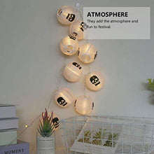 ARTFFEL Vola 2pcs Skull luci della Stringa LED Scheletro Spider Lanterna di Carta String Lights Decorazioni di Halloween puntello for Feste di Halloween .Compleanno