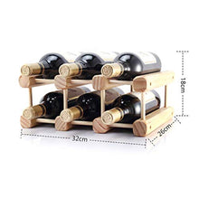 LHQ-HQ Vino di Legno Solido Rack di Legno Creativo Wine Rack Possono Essere assemblati 32x26x18cm Semplice