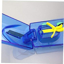 Pillola di plastica Cutter Splitter Divisore con Design ergonomico per il taglio di piccoli pillole e grandi pillole blu domestici