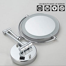 Specchio da Bagno Specchi da Barba Ingrandimento 10X Semplicemente Decorare per Hotel Vanity Due Superficie Girevole Spina UK