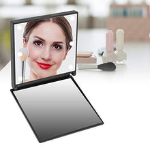 Specchio da trucco, 6 LED Mini, specchio da bagno da controsoffitto, specchio da trucco, portatile, alimentato a batteria, pieghevole tascabile cosmetico