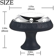 Modello di teschi Pomelli per Porta Set di 4 Pomelli per Mobili Manopole per Cassetti Cucina Armadio Vetro