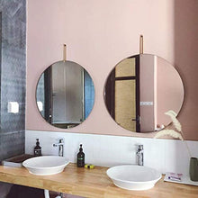 IG Specchio da Bagno Nordico a Muro/Specchio Rotondo/per Trucco Specchio a Sospensione/Specchio per il Bagno