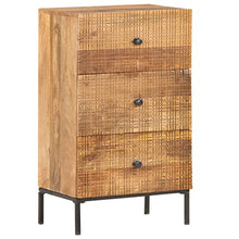 vidaXL Credenza 45x30x75 cm in Legno Massello di Mango