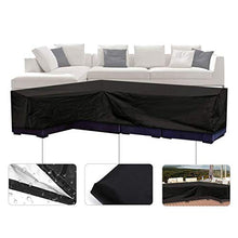 Suading - Copertura per divano angolare a forma di L, per cortile, per mobili da giardino, impermeabile, 200 x 270 cm