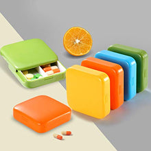 Topbathy, contenitore per pillole portatile con 2 griglie (blu)