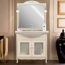 Shop Chic Arredo bagno 75 classico mobile bagno decapato specchio vetro decorato