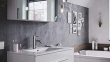 Set di mobili da bagno Firenze 90 2 parti rovere chiaro e armadio specchio