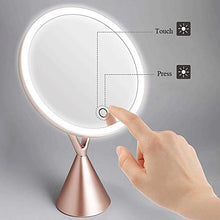 Specchio for Vanità A LED, Specchio di Bellezza, Specchio da 8,5 Pollici, Specchio for Vanità Ricaricabile con Luce, Luce su Un Tocco, Interruttore Tattile, Utilizzato for I Regali di Compleanno