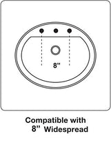 KOHLER K- Veer - Lavabo ampio, 5248-8-NY