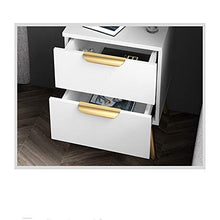 Comodino Camera da Letto & Soggiorno Bianco Comodino-Comodino con 2 cassetti Semplice Camera da Letto Comodino Mini Locker può Essere posizionato sullo Studio, Camera da Let