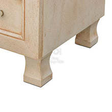 Shop Chic Colonna Bagno armadietto Avorio decapè con Ante e cassetti multiripiano