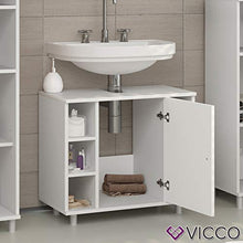 Vicco Mobile sottolavabo Fynn Armadietto per lavandino Bianco
