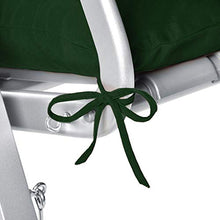 Beautissu Cuscini per dondoli e altalene da Giardino Flair HS - 180x50x8 cm - 2 braccioli e Un soffice Cuscino Grande - Verde Scuro