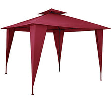 Deuba Gazebo da Giardino Sairee 3,5x3,5cm Impermeabile sovratetto UV50+ Padiglione da Esterno terrazza Rosso