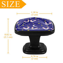 Bunny moon stars 4 PCS Pomelli per Porta, Pomolo per Mobile, Pomelli per Mobili con Viti, Maniglia per Armadietto, Pomelli per Porta, Pomelli per Cassetti per Porta, Armadio, Cassetto e Credenza