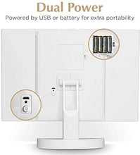 Trucco specchio con luci Specchio per vanità con luci a LED, specchio per il trucco illuminato con ingrandimenti 5x 10x-34 luci naturali dimmerabili, touch screen, specchio da tavolo controsoffitto LB