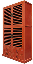 Asien Lifestyle Grande armadio in legno massiccio (214 cm) in design moderno
