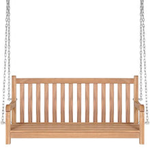 SKM Dondolo in Legno Massello di Teak 120x60x57,5 cm Marrone
