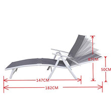 Chicreat Korfu Lettino prendisole base, 147 x 63,5 x 87 cm