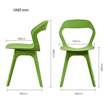 zvcv Sedia per Computer di casa, sedie da Pranzo semplici ergonomiche in plastica per Ufficio, Sala da Pranzo, Cucina, Camera da Letto, Grigio