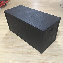XLLLL Cassapanca da Esterno Box Contenitore di Plastica per Impennata Capannone in Legno Nero Durevole in Plastica PP Contenitore Contenitore per Esterno da Giardino
