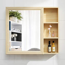 Armadietti a specchio Alluminio dello Spazio Bagno Mobile A Specchio Armadietto di Immagazzinaggio umidità Alluminio dello Spazio Specchio da Parete HD (Color : Bianca, Size : 60 * 13 * 70cm)