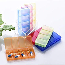 DOITOOL - Contenitore per pillole da viaggio, 1 kit di separazione variopinta, separabile, 28 pezzi, contenitore portatile per pillole, contenitore per medicine
