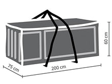 Perel Garden oclcb-XL Custodia Protettiva per Lounge di Cuscino, Nero, 200 x 75 x 60 cm