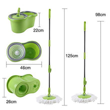 SSAYY Spray Mop Magic Floor Mop 360 Secchio Microfiber Spin Spin Testa Rotante Magic Mops Set Strumento per La Pulizia del Bagno