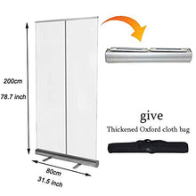 Protezione da Starnuto Indipendente, Banner Roll Up Trasparente Portatile, 80 cm X 200 cm, per Distanze Sociali