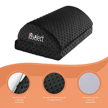 HBselect Poggiapiedi Ergonomico in Memory Foam Cuscino per Piedi Doppio Strato con Federa in Flanella Rilassa Piedi e Gambe Pedana Scrivania Poggiapiedi Antiscivolo per Casa e Ufficio