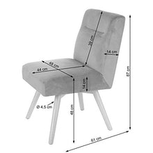 Mendler Sedia poltroncina Sala Pranzo Soggiorno HWC-F38 Design retrò Legno Velluto Nero
