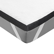 Hansleep Topper Materasso Memory Foam Matrimoniale 160x200cm in Gel & Fibre di bambù ad Alta Densità per Alleviare Pressione a 7 Zone, Correttore Materasso Sottile 7cm, Sfoderabile e Lavabile