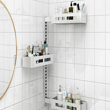 DZHTWSRYGR Bathroom Corner Shelf Bathroom Shelves, Bathroom Wall-Mounted Perforation-Free Storage Rack