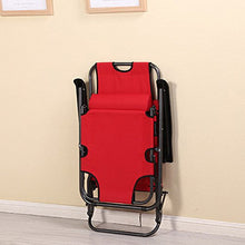 Poltrone LHA Sedia Pieghevole Ufficio per Pausa Pranzo (Colore : Red)
