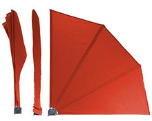 QUICK STAR - Paravento per Balcone, 115 x 115 cm, in Tessuto, Colore: Terra