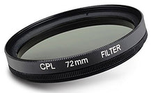 SaySure - Black Universal Aluminum Alloy 72mm Circular Polarizer